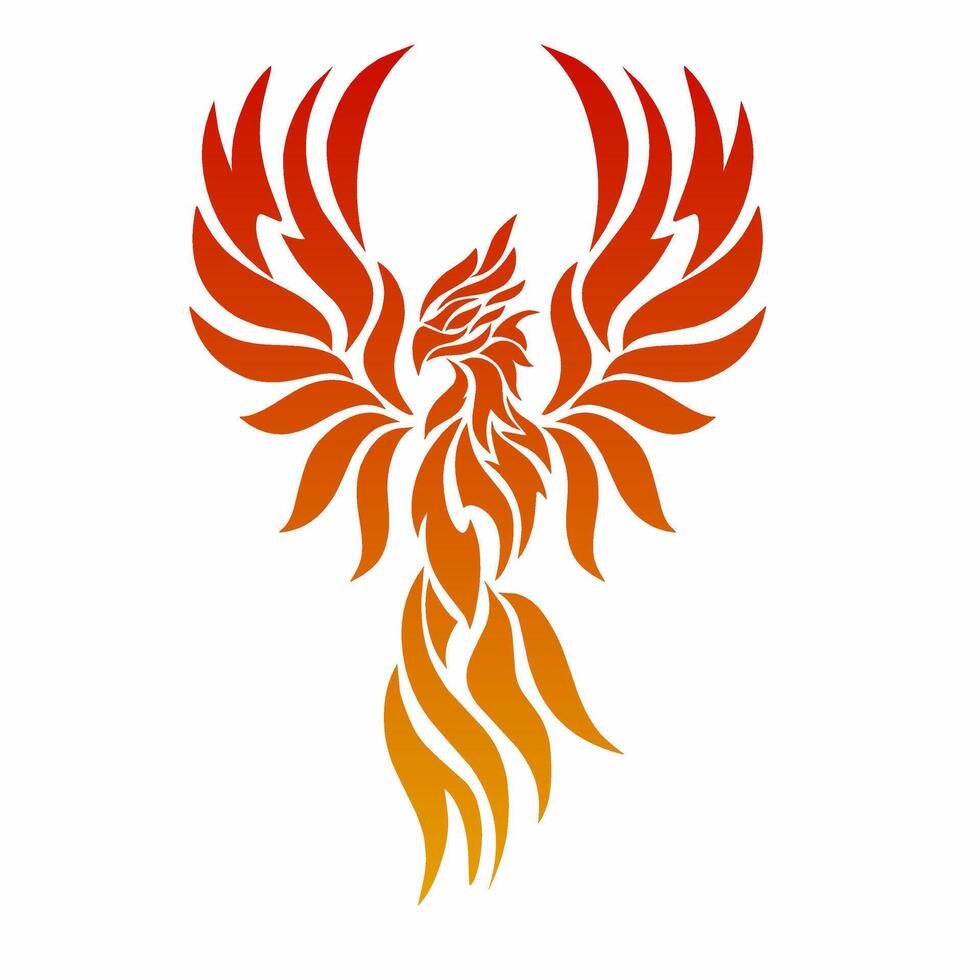 Illustration design abstract symbols Phoenix vector