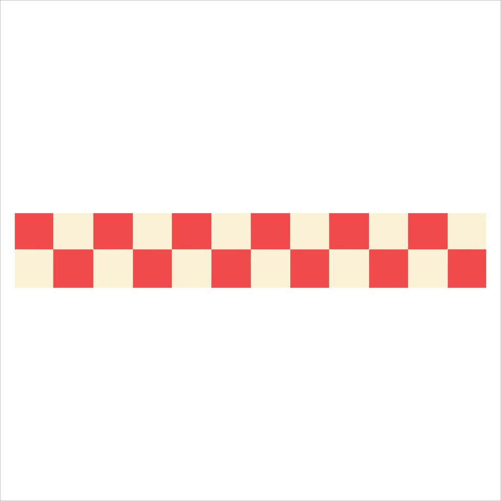 Checkered Pattern Row illustration , 50s diner clipart Design, vintage diner design sublimation vector