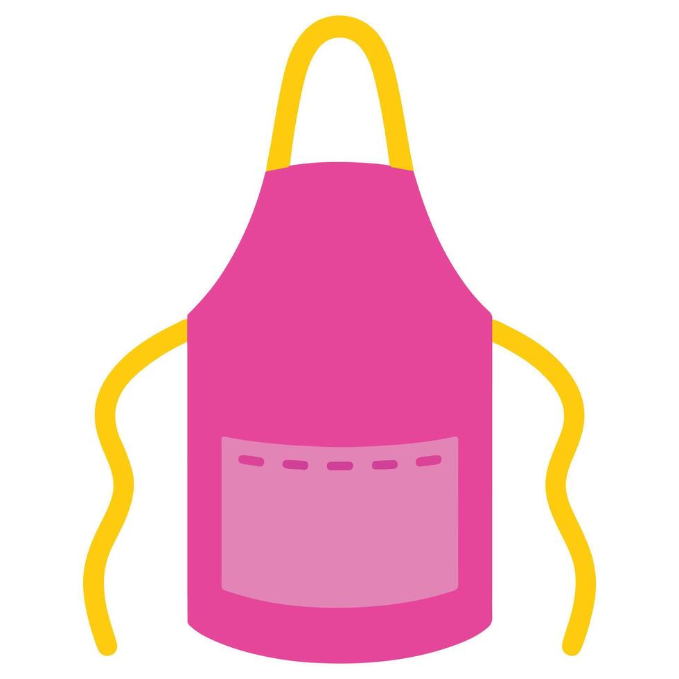 Sweet Bakery Pink Apron Straps cooking clipart, Kitchen Bakery sublimation design, Bakery Elements design illustration vector