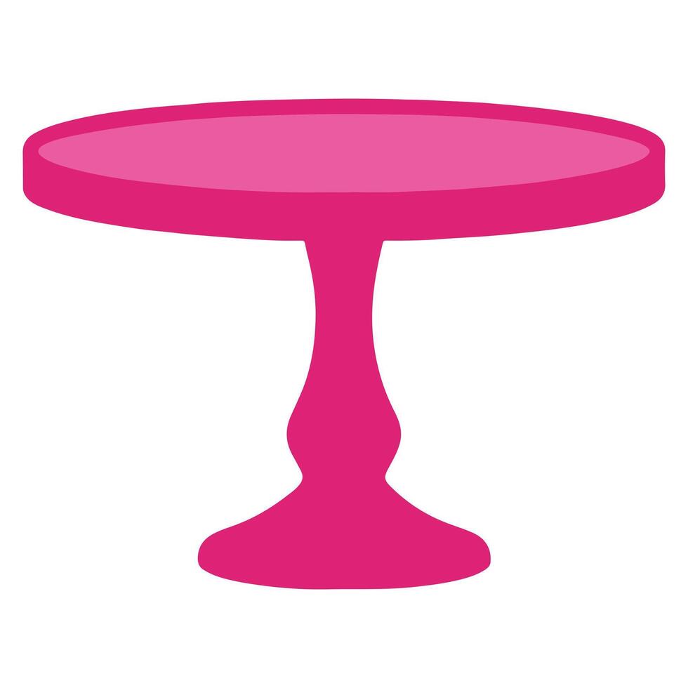 Sweet Bakery Pink Cake Stand cooking clipart, Kitchen Bakery sublimation design, Bakery Elements design illustration vector