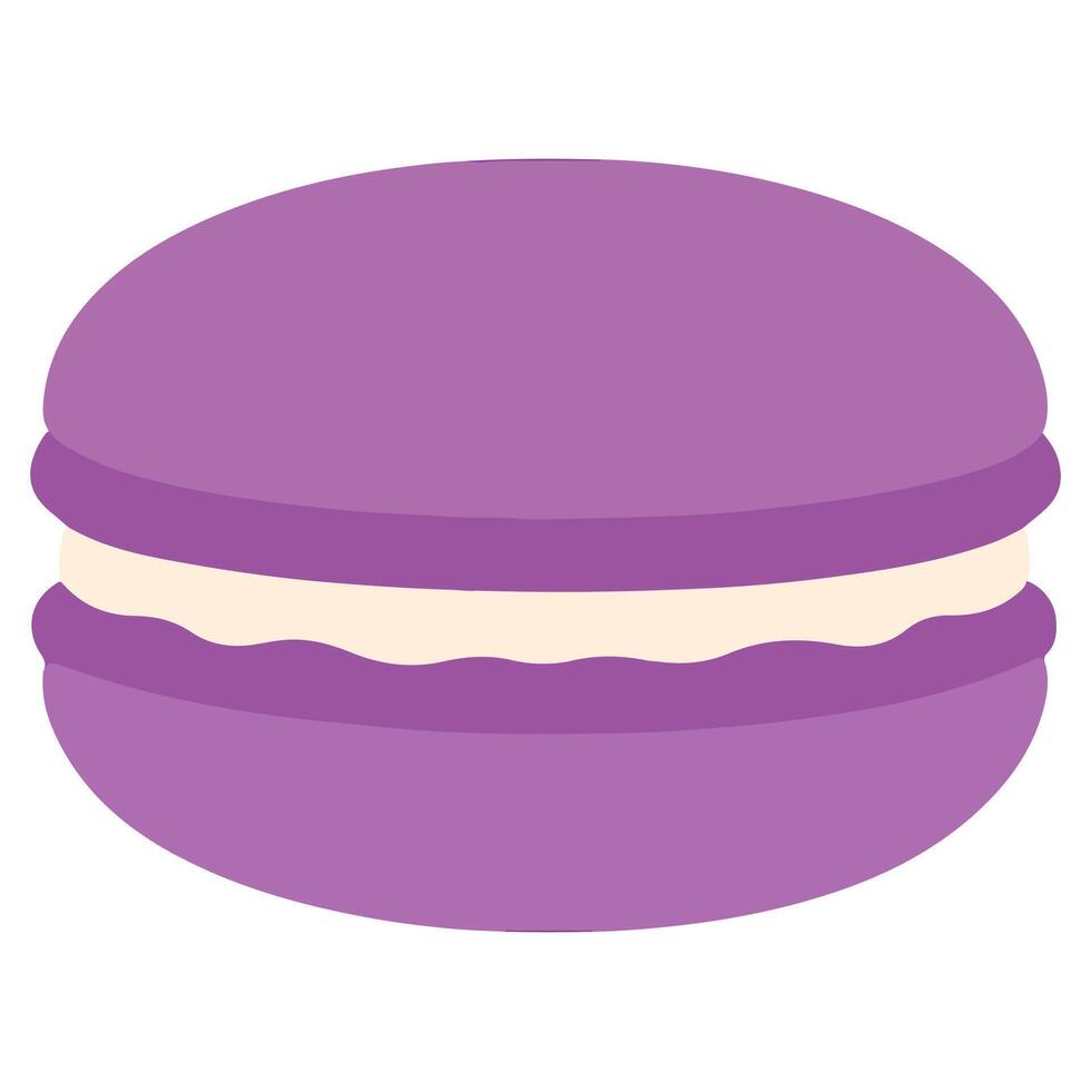Sweet Bakery Purple Macaron cooking clipart, Kitchen Bakery sublimation design, Bakery Elements design illustration vector