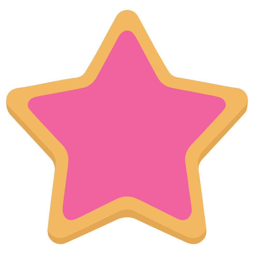 Sweet Bakery Star Sugar Cookie cooking clipart, Kitchen Bakery sublimation design, Bakery Elements design illustration vector