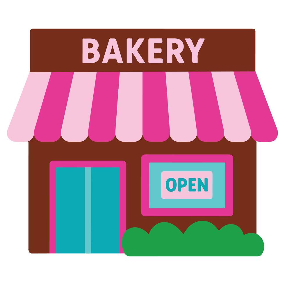 Sweet Bakery Bakery Storefront cooking clipart, Kitchen Bakery sublimation design, Bakery Elements design illustration vector