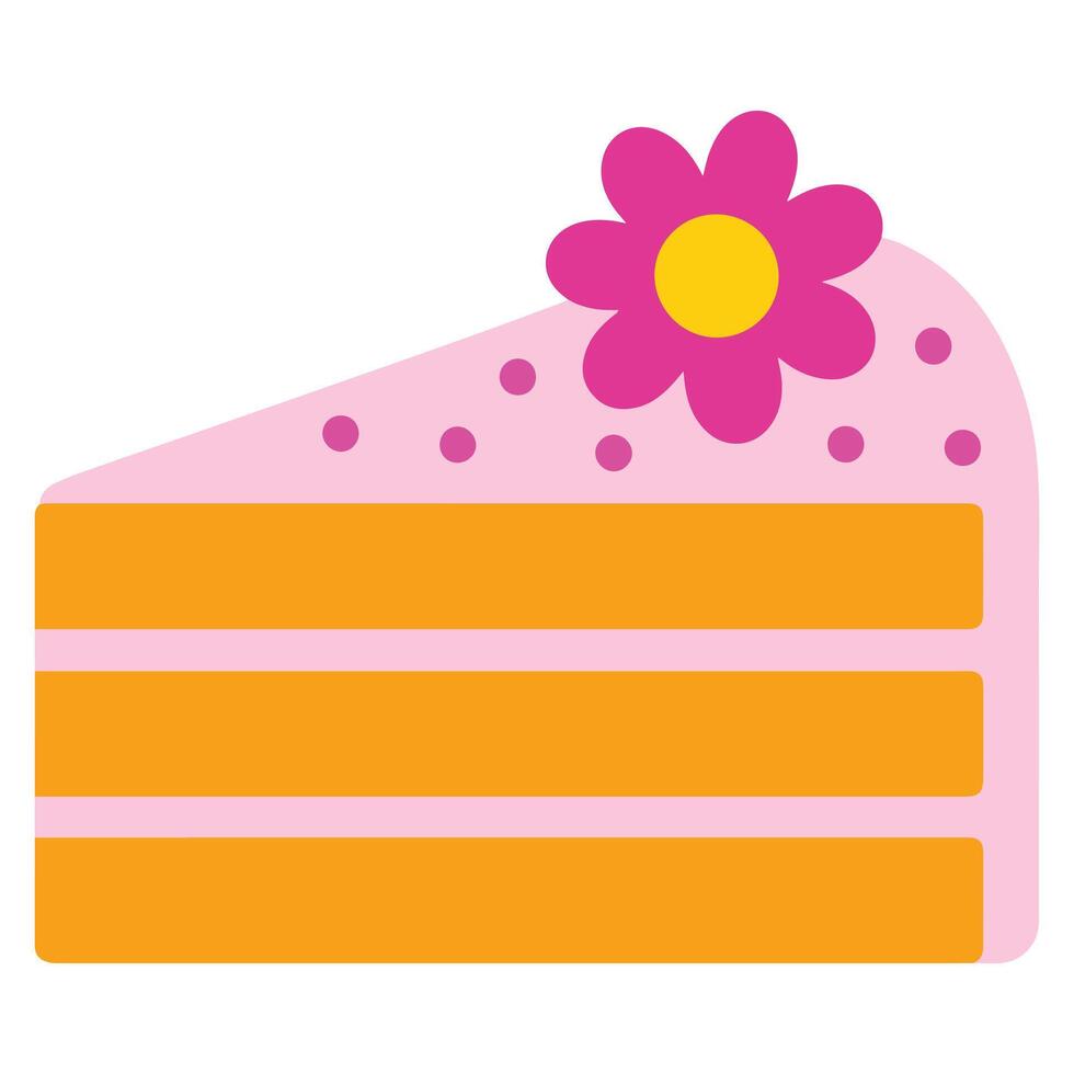 Sweet Bakery Slice of Cake Frosting cooking clipart, Kitchen Bakery sublimation design, Bakery Elements design illustration vector
