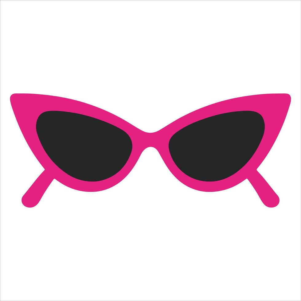 Cat Eye Sunglasses illustration , 50s diner clipart Design, vintage diner design sublimation vector