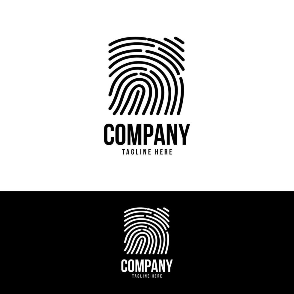 fingerprint logo image art icon vector