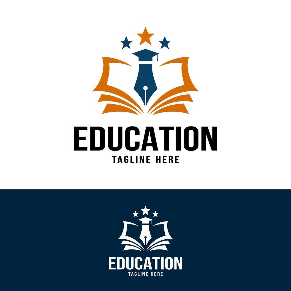 education logo design template illustration vector