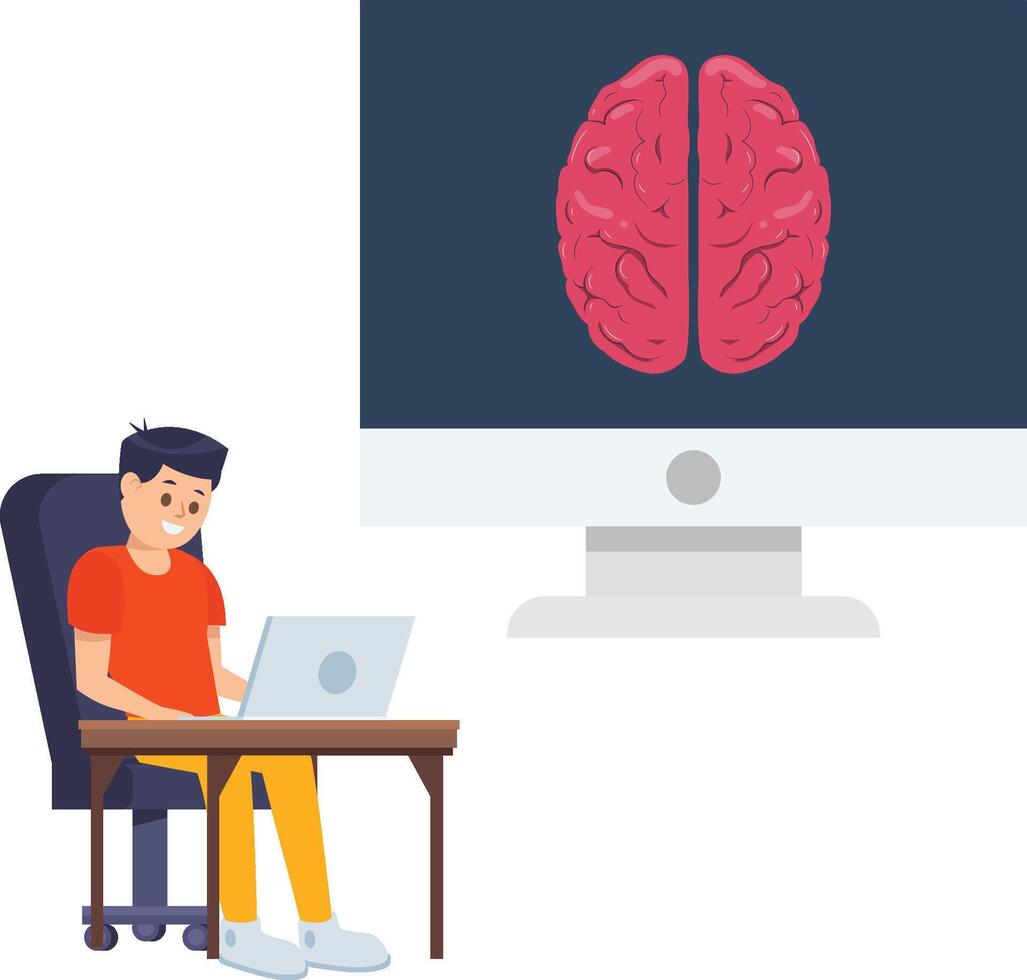 Artificial Intelligence Illustration vector