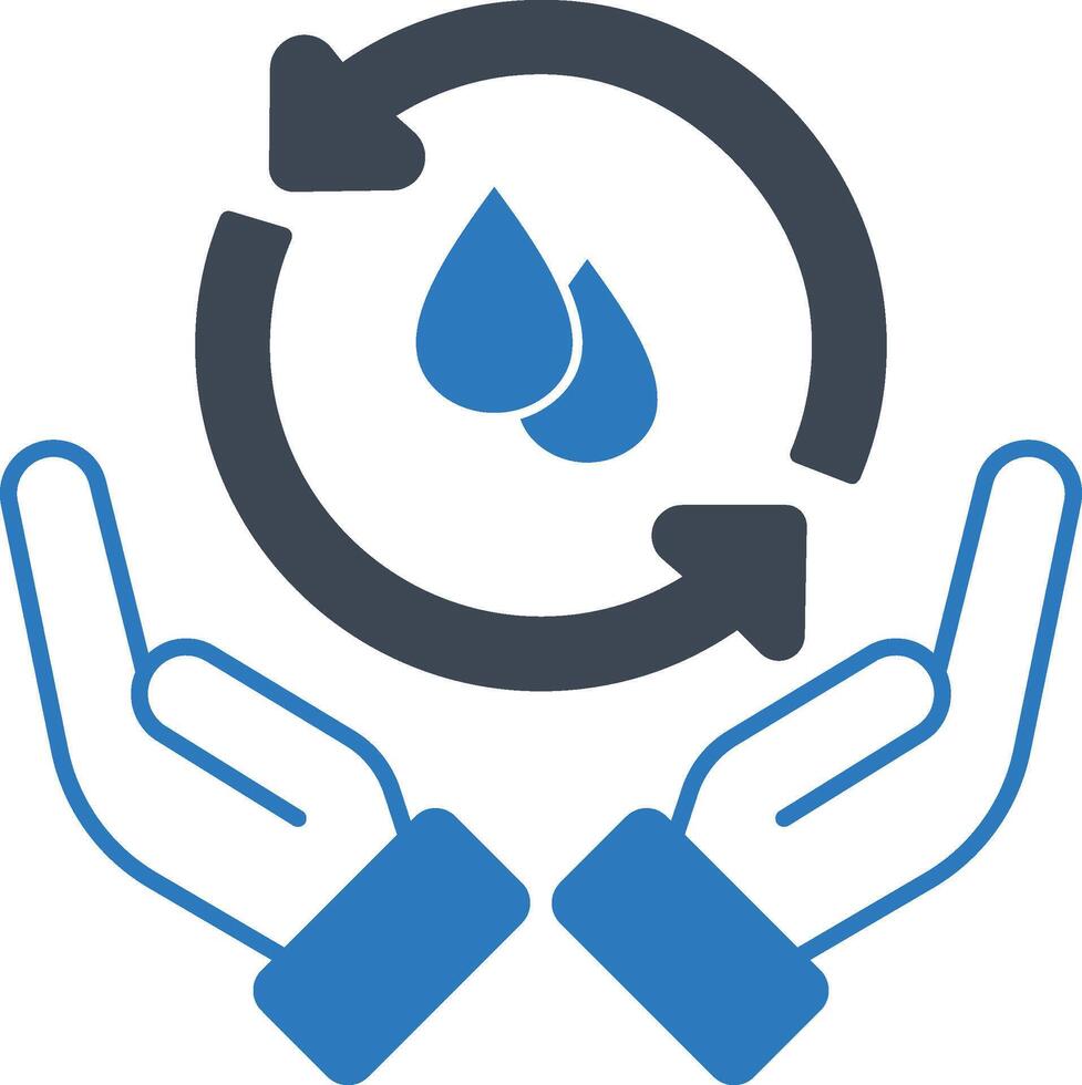 Save Water and protection vector