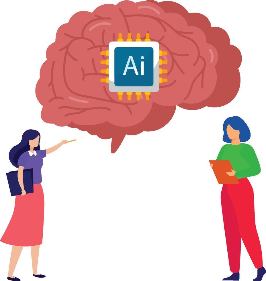 Ai Mind Illustration vector