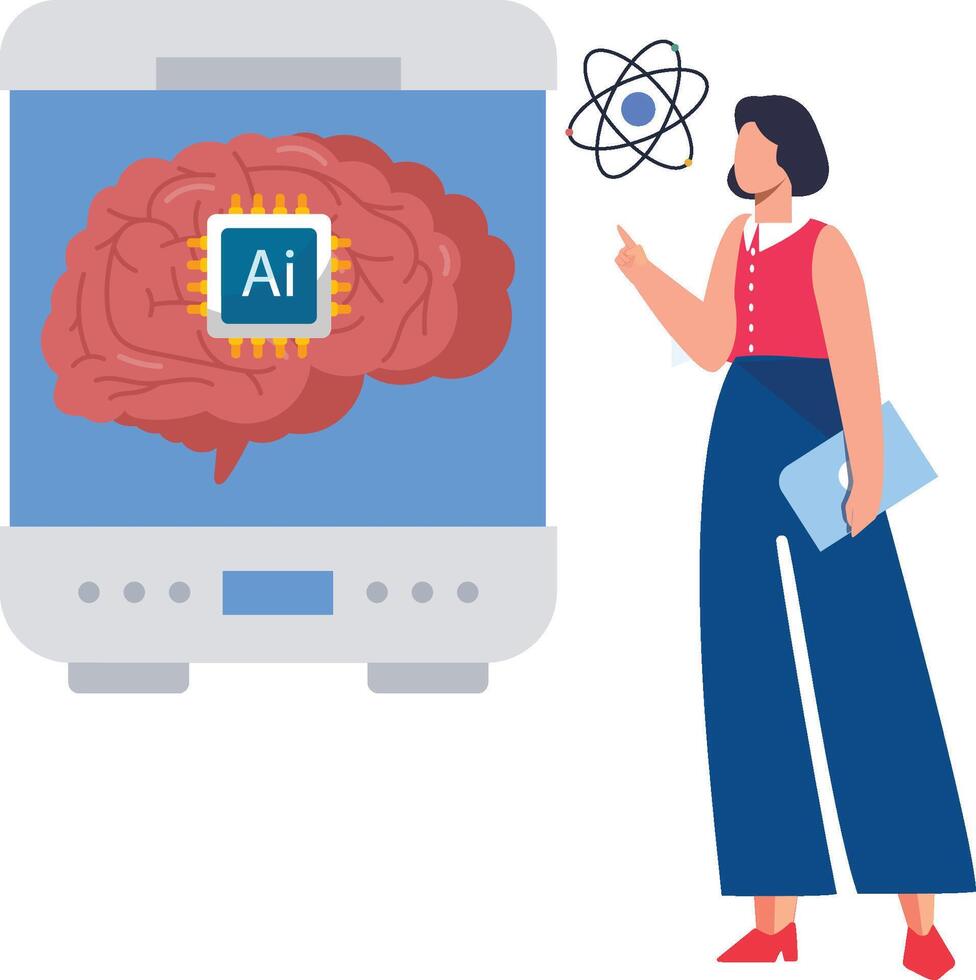 Artificial Mind Illustration vector