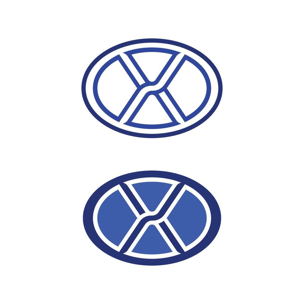 High Detail X Letter Logo for Print, Web, and Branding Projects vector