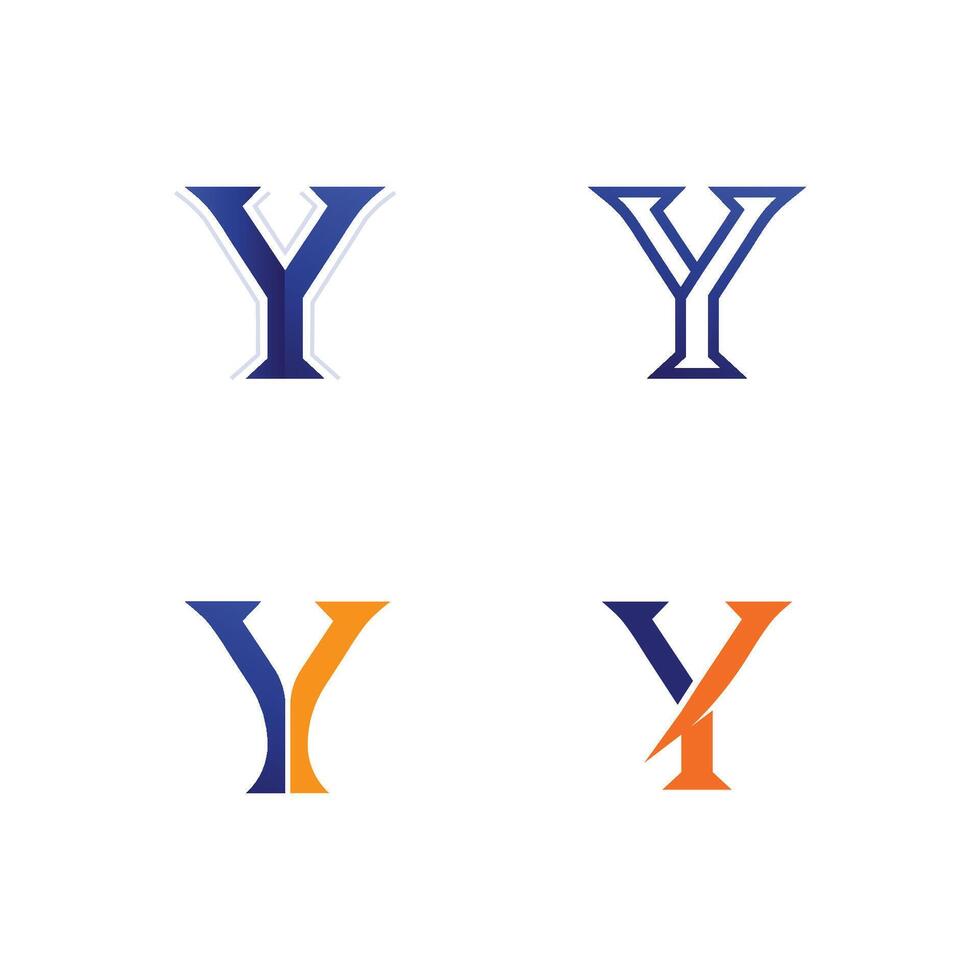 Unique Y Initial Logo Concept for Corporate Visual Branding vector