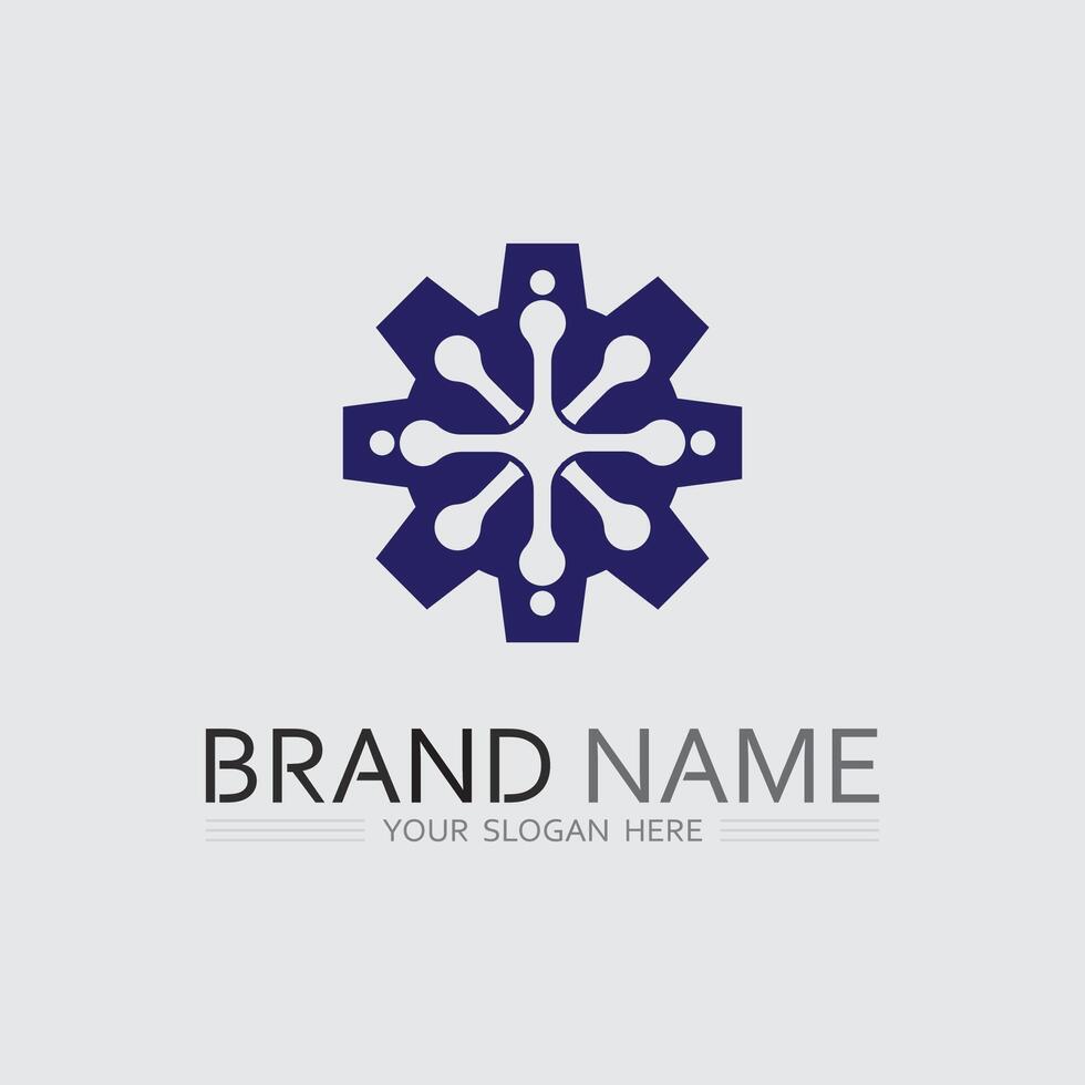 Dynamic Business Logo Design with Company Icon in Format vector