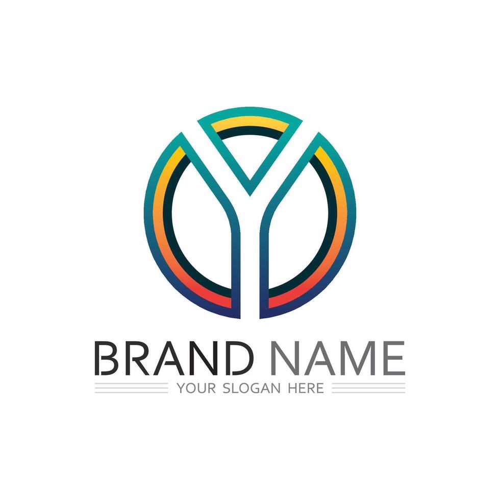 Y Letter Logo with Abstract Digital Style and Sleek Format vector