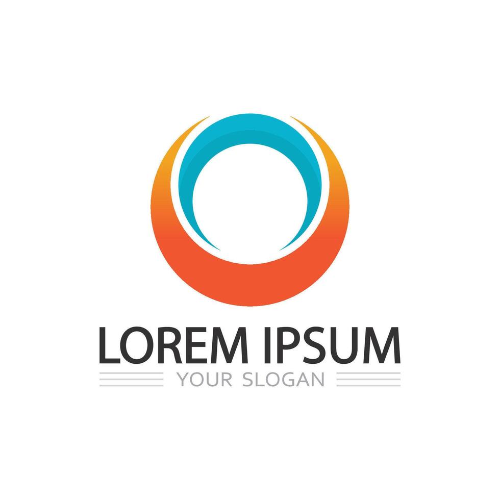 Unique Round Shape Logo Featuring O Letter Design for Branding and Icon Creation vector