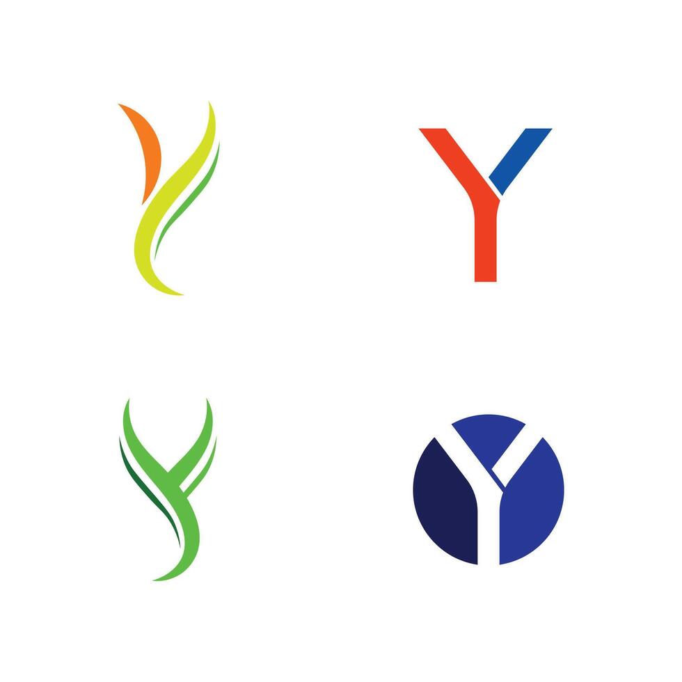 Unique Letter Y Logo Design with Futuristic and High-Tech Style Concept vector