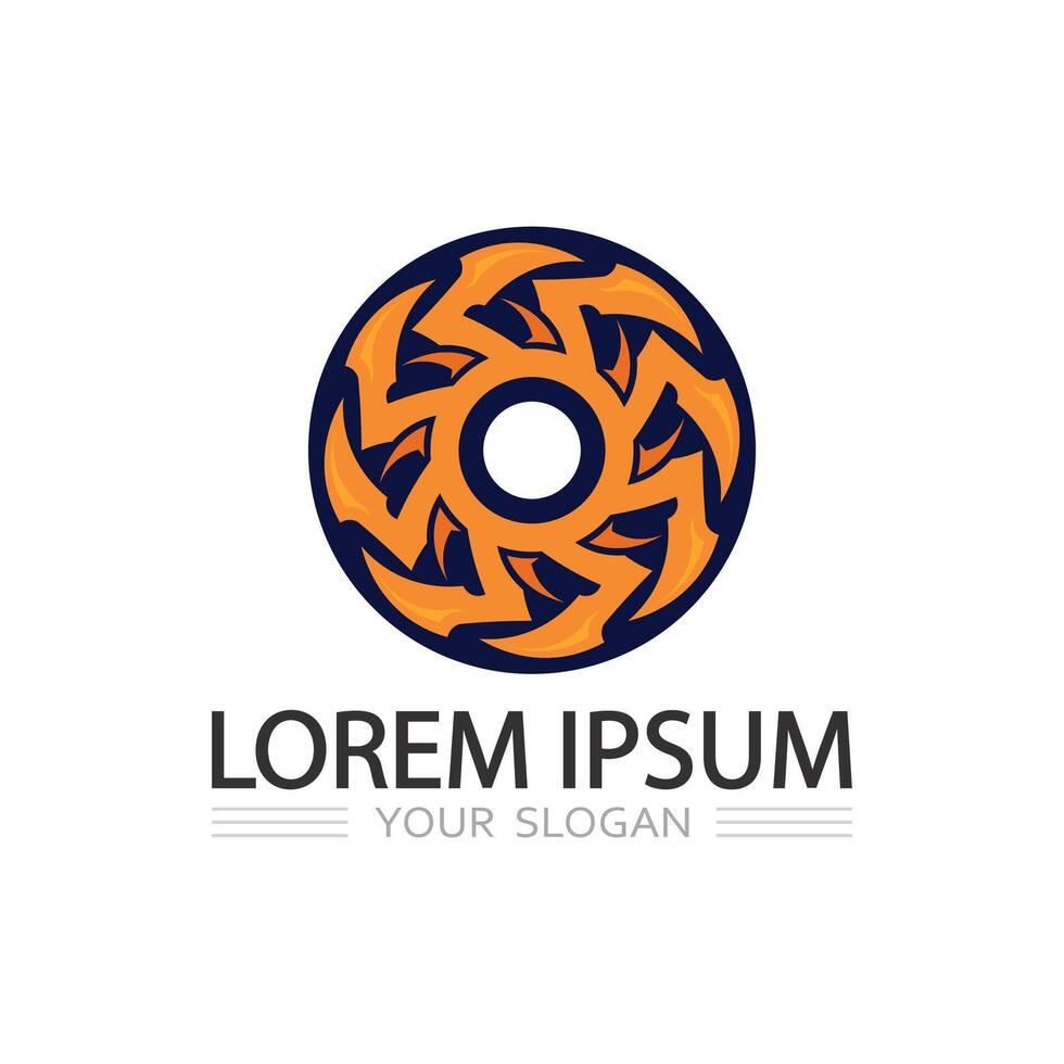 Unique Circular Monogram Logo Featuring Letter O for Corporate and Digital Branding Use vector