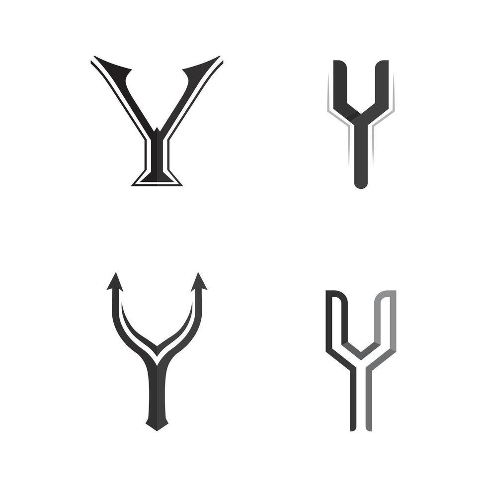 Monoline Y Logo Template for Stylish Brand Identity vector