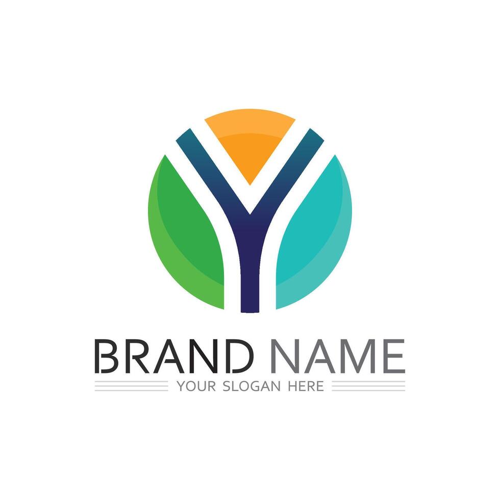 Elegant Y Monogram Logo in Style with Sleek and Stylish Graphic Details vector