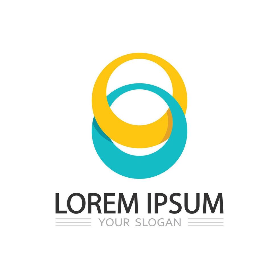 Circular Emblem Logo Featuring O Letter Design in Flat and Modern Appearance vector
