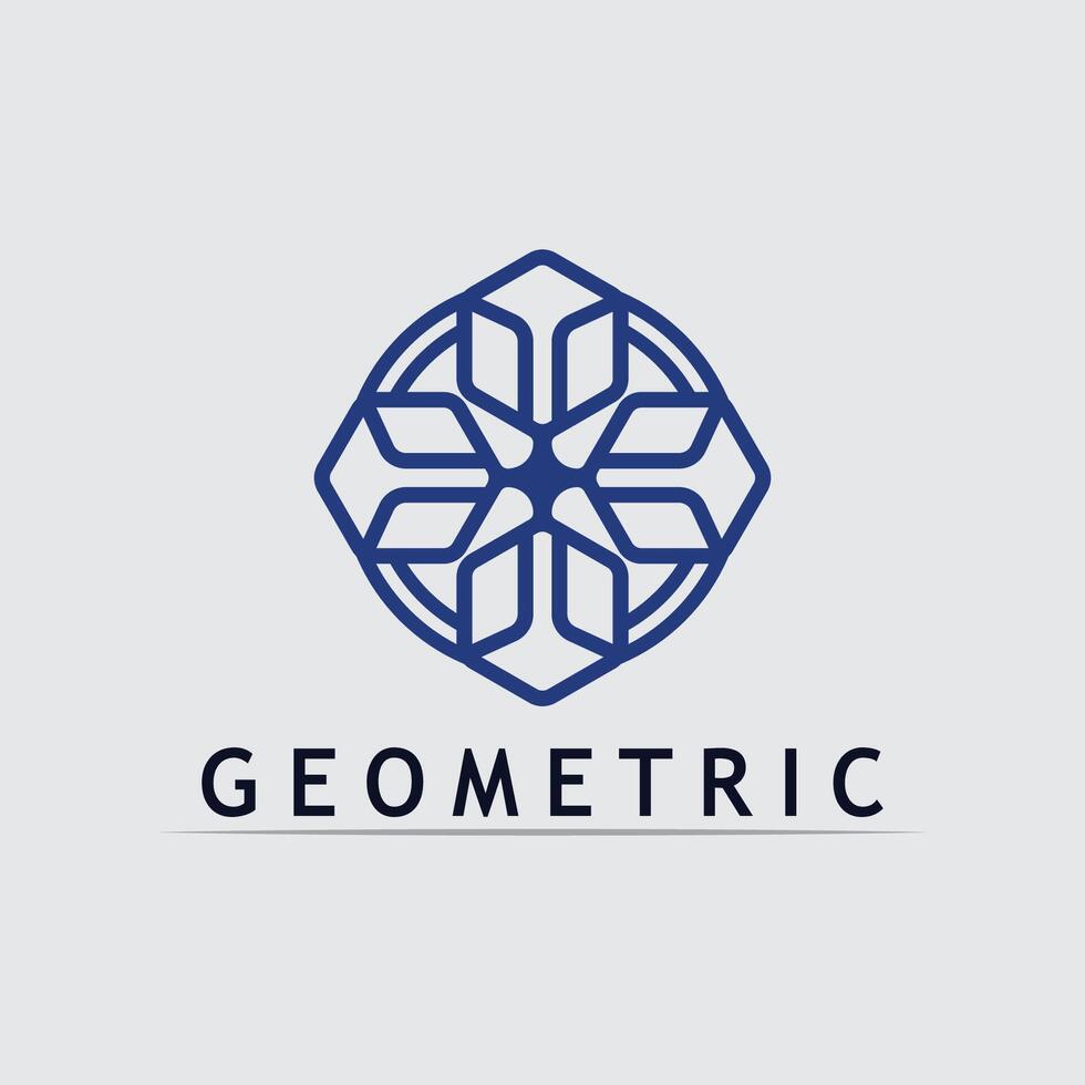 Geometric logo stock icon illustration and Icon for Company Branding vector