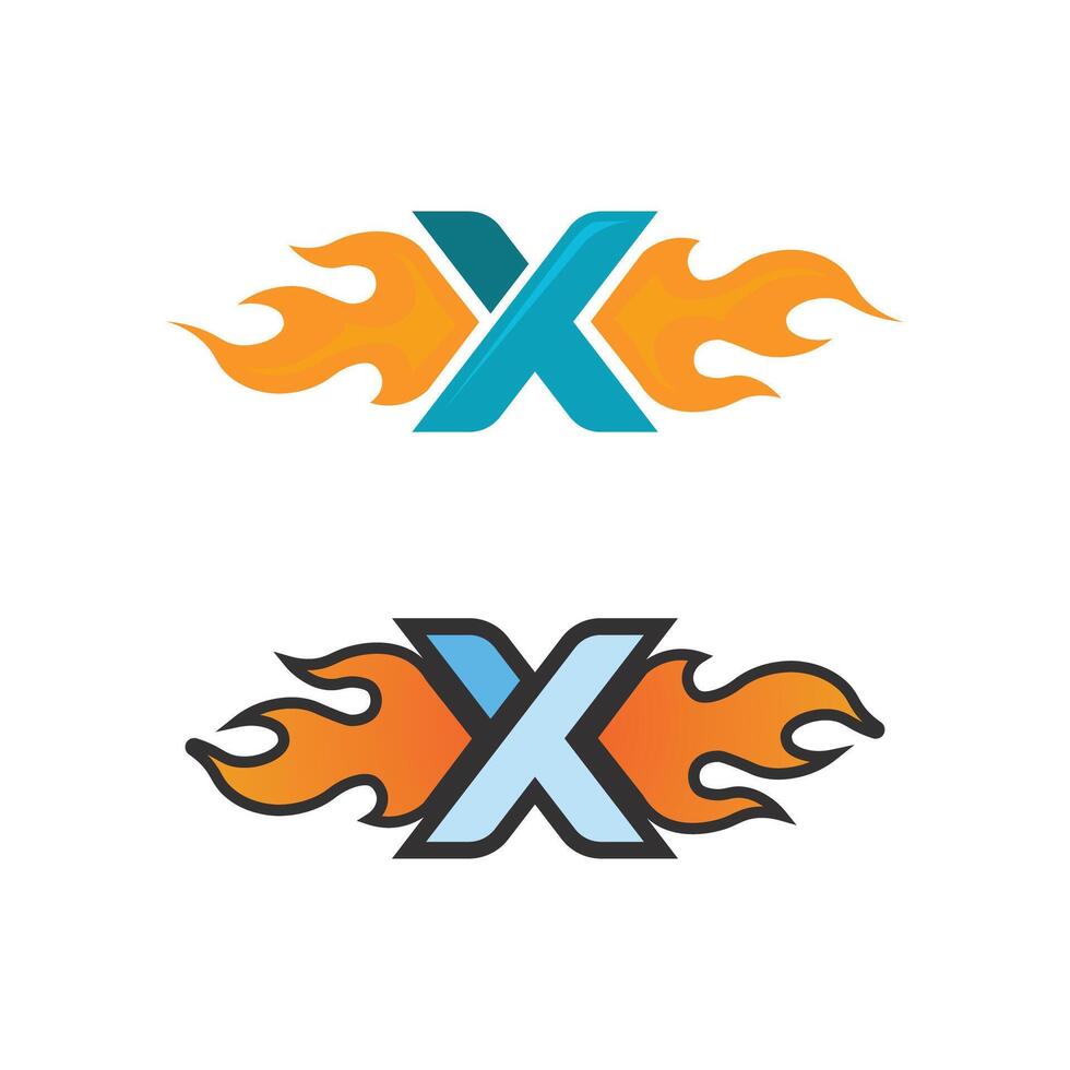 Simple X Icon Logo for Startup, App, and Branding Purpose vector