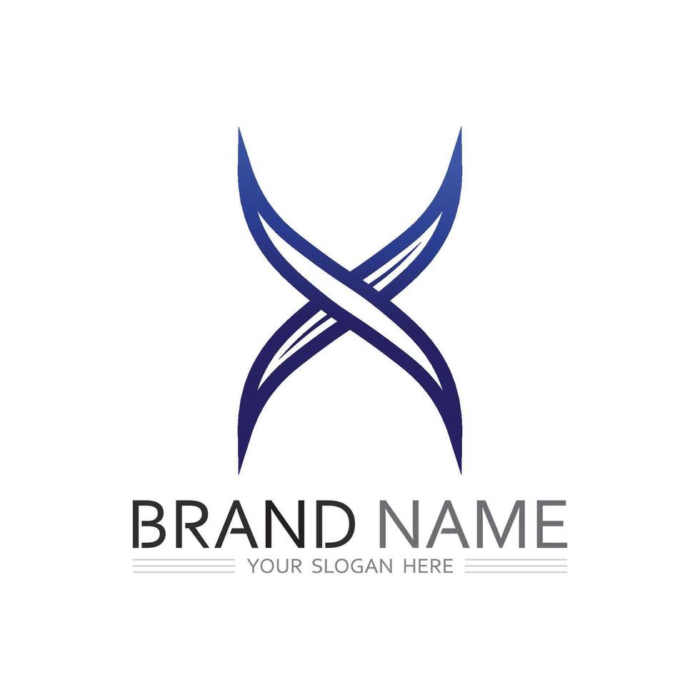 Letter X Creative Branding Symbol with Stylish and Elegant Composition vector