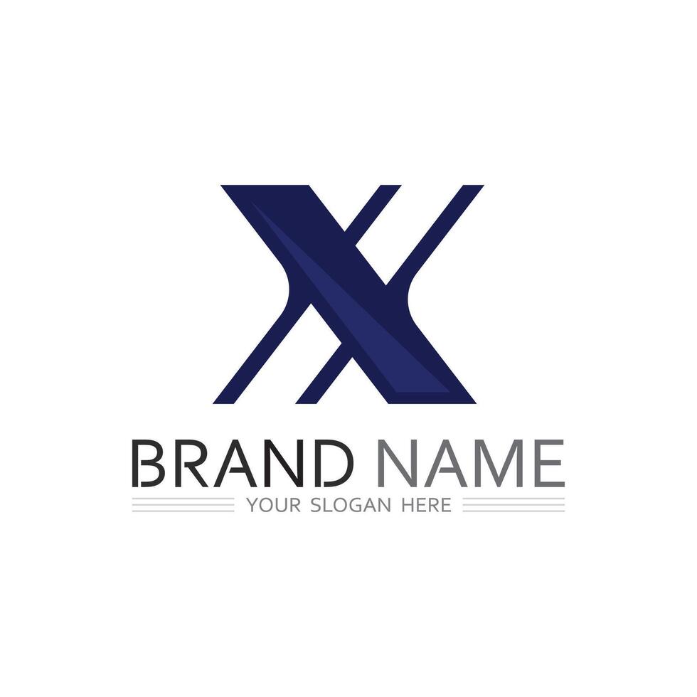 Futuristic Letter X Logo for Innovation Business and Visual Brand Creation vector