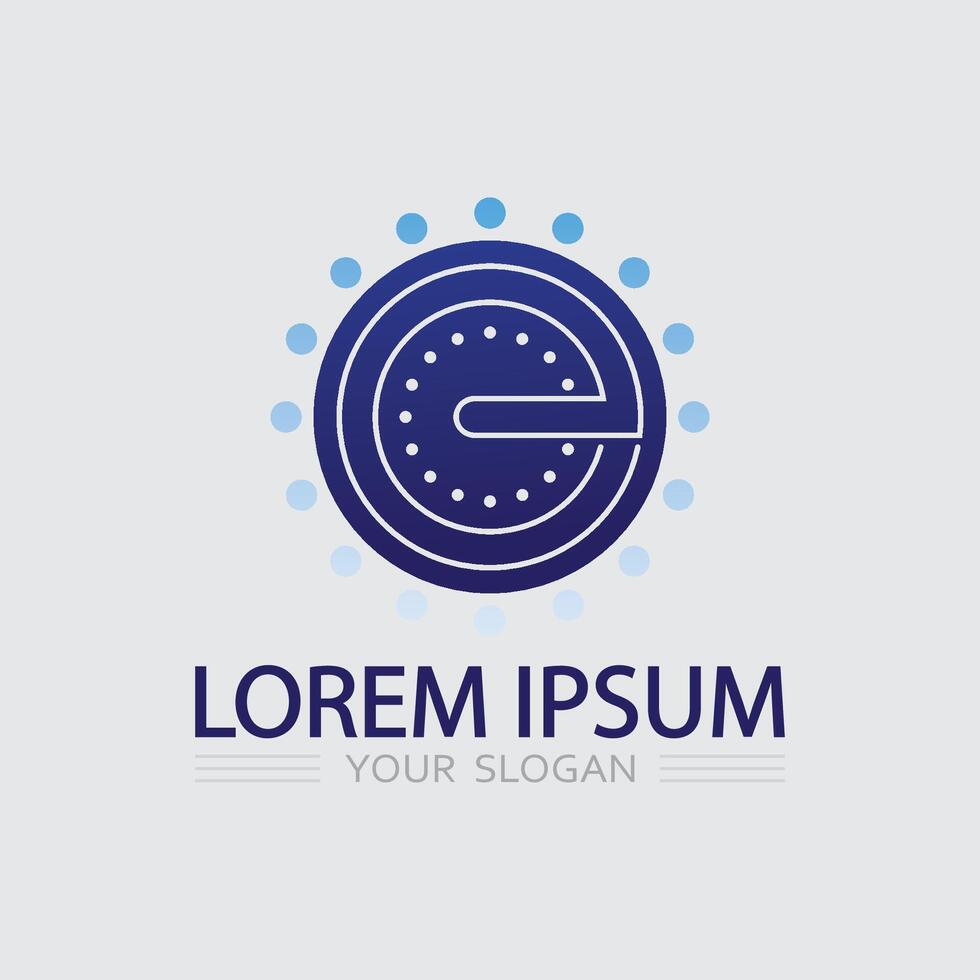 Business icon and logo design graphic Simple Company Logo with Modern Business Icon Design vector