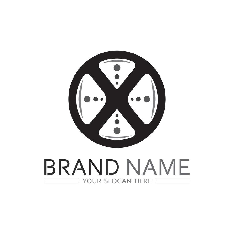 X Monogram Icon Logo in Flat Style for Business and Design Needs vector