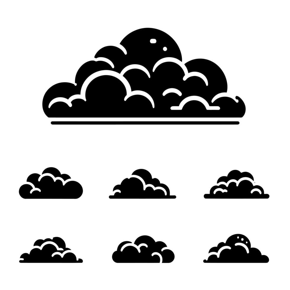 Cloudscape with Sun Nature Art Print vector
