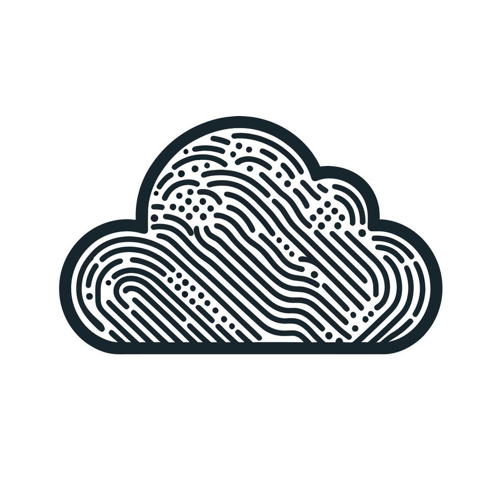 Abstract Cloud Pattern Sky Art Design vector