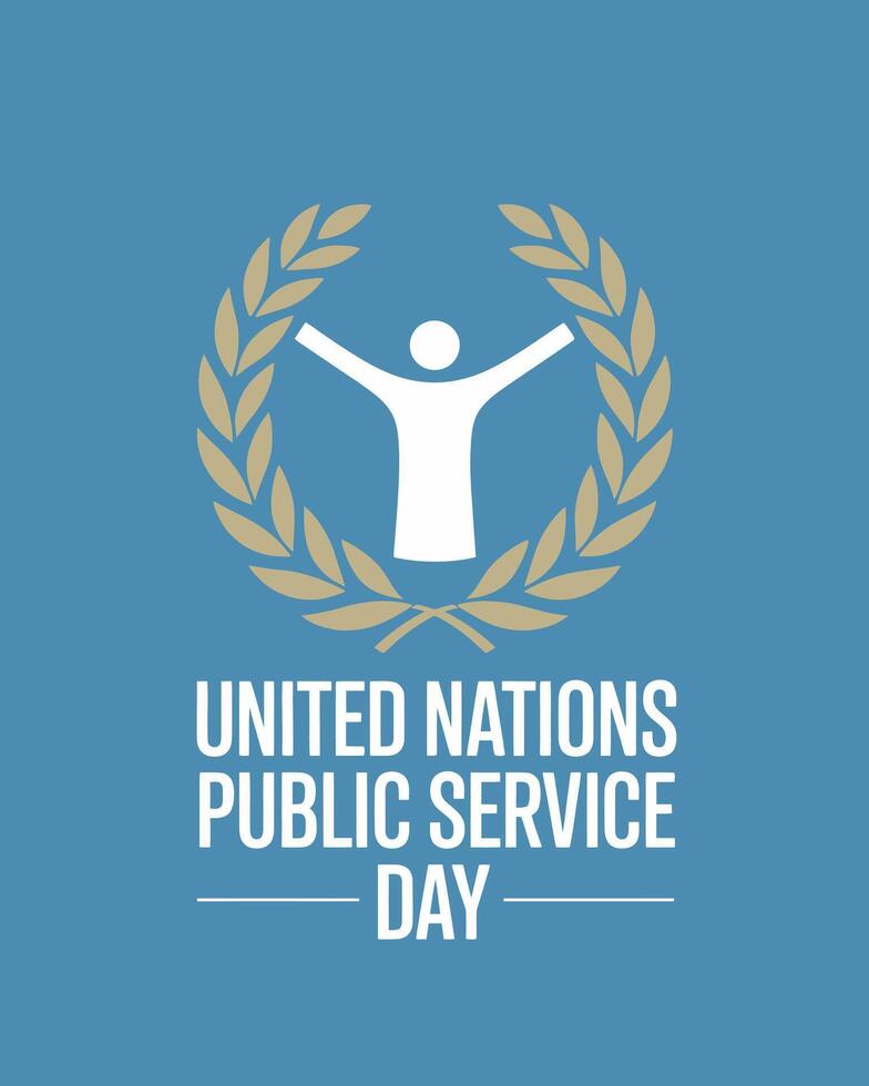 United Nations Public Service Day Global Recognition Governance vector
