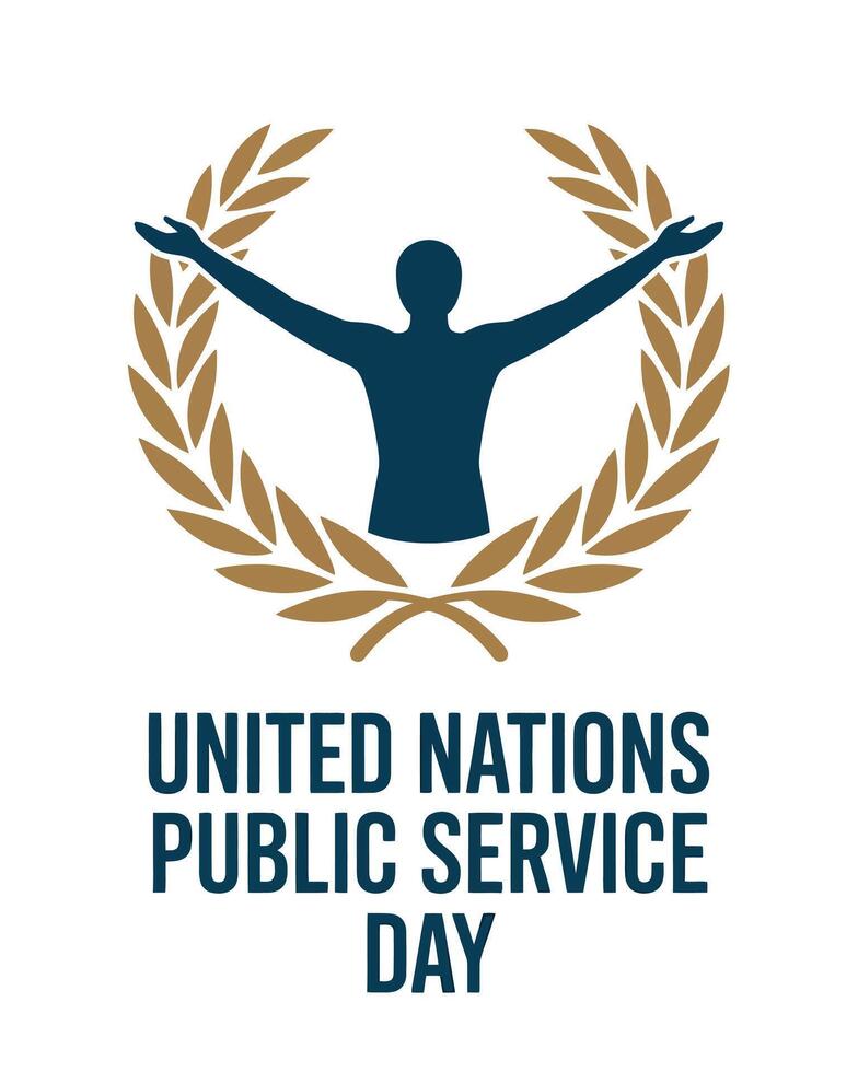 United Nations Public Service Day Global Recognition Governance design vector