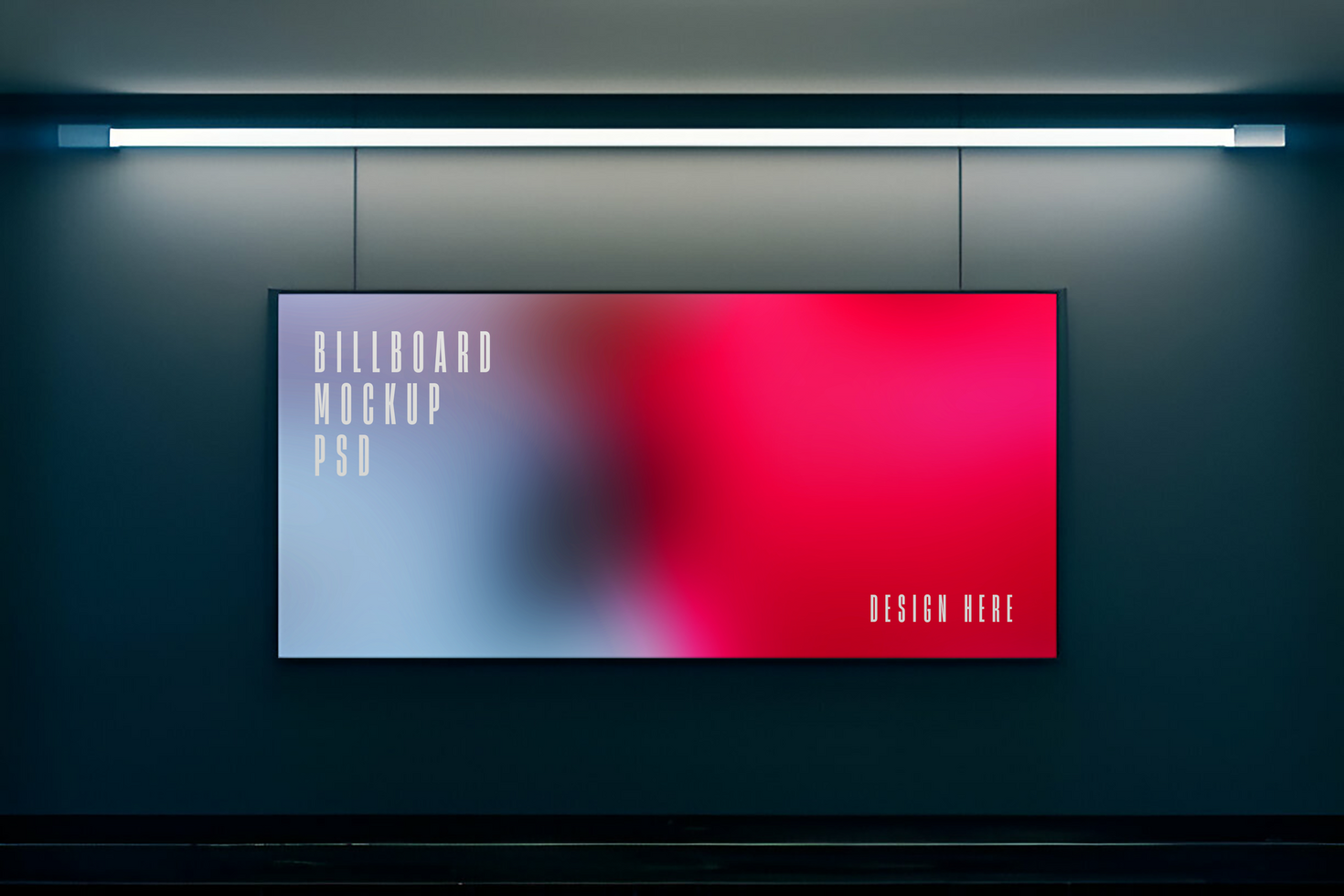 Modern Billboard Mockup in Urban Setting psd