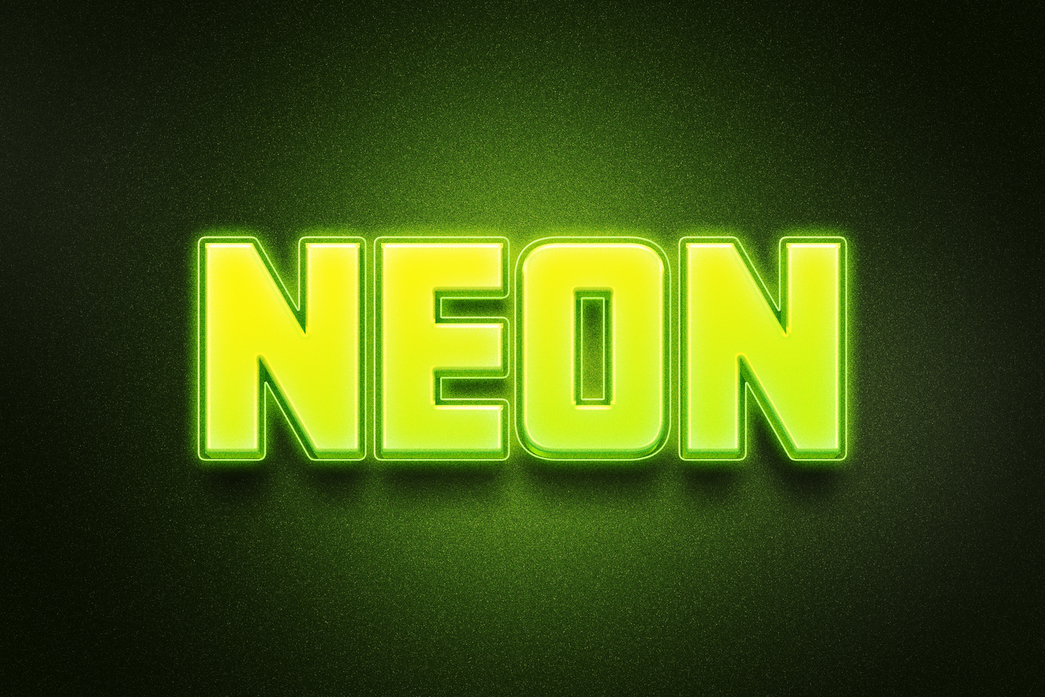Neon 3D Neon Text Effect psd