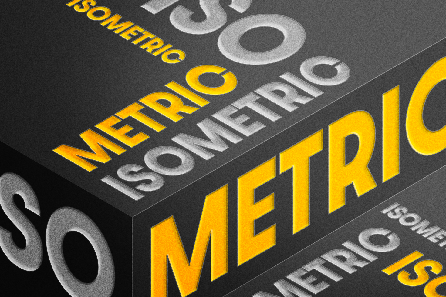 Isometric 3D Text Effect psd