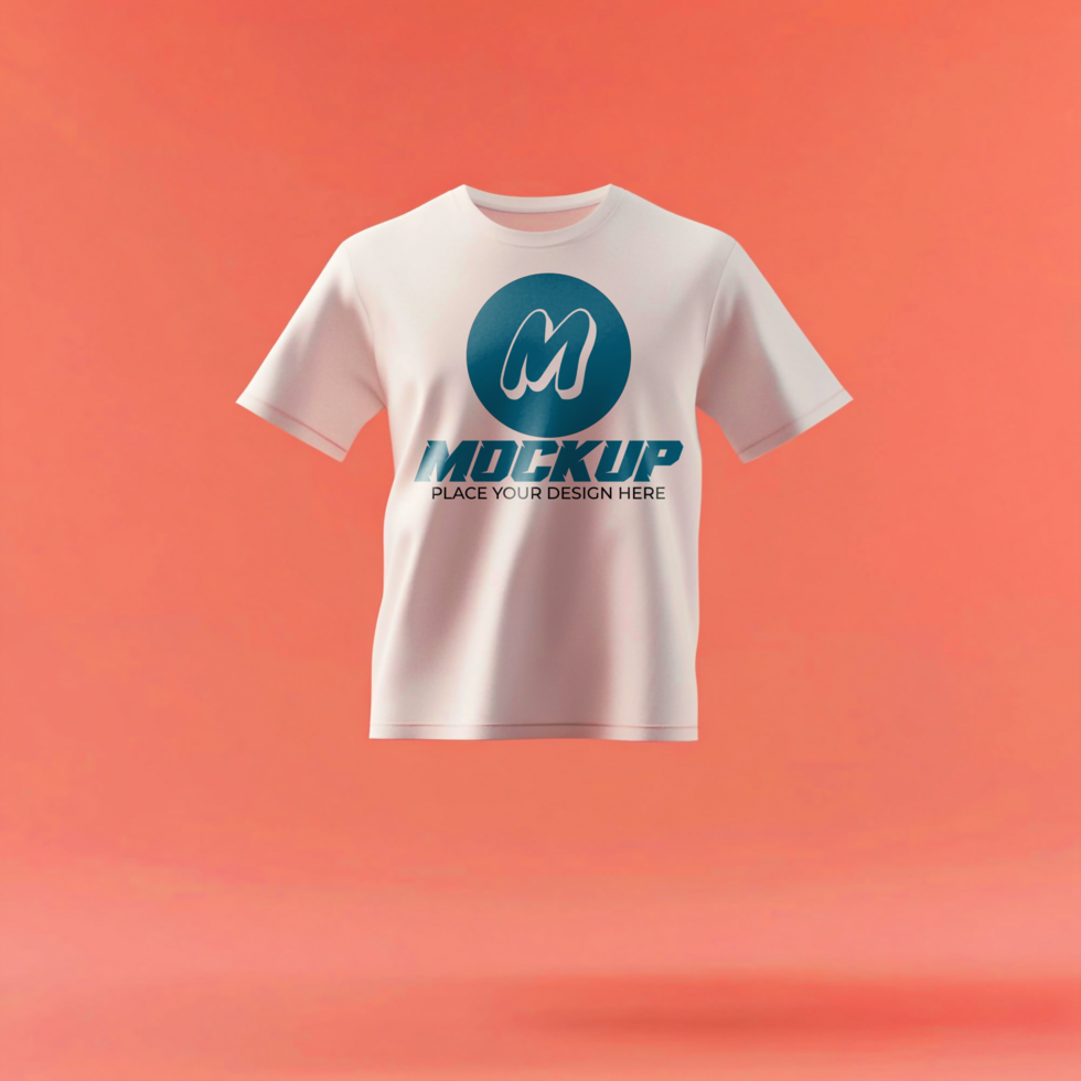 White TShirt Mockup Apparel Design Presentation psd