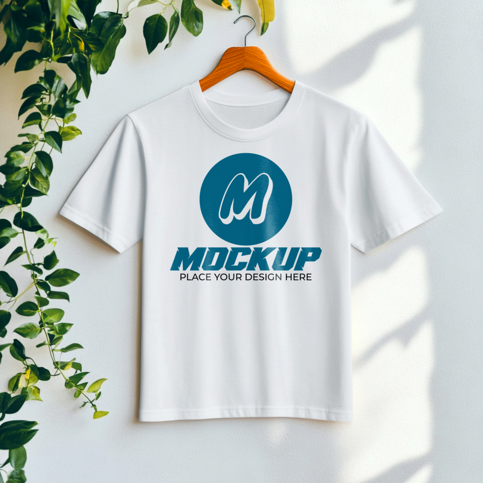 TShirt Mockup Apparel Design Template with Logo Branding psd