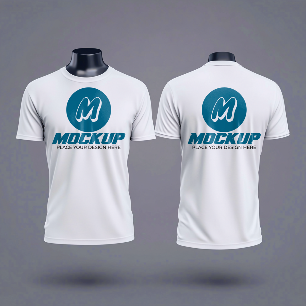 TShirt Mockup Apparel Design Template Clothing Presentation White Tee psd