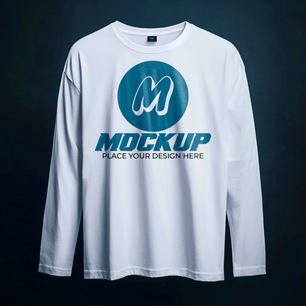 Long Sleeve TShirt Mockup Apparel Design Presentation Branding Template psd
