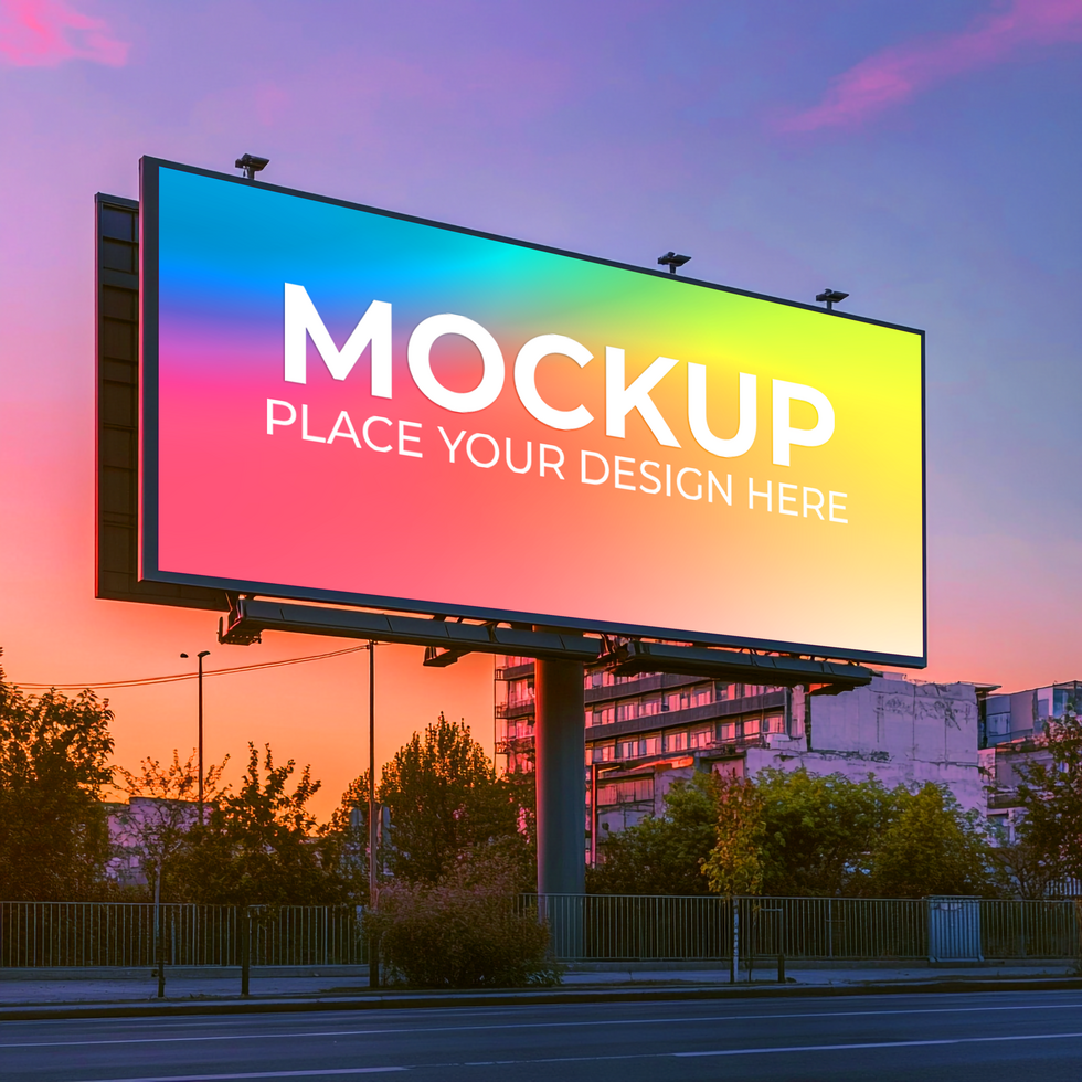 Billboard Mockup Place Your Design on a Giant Outdoor Ad psd