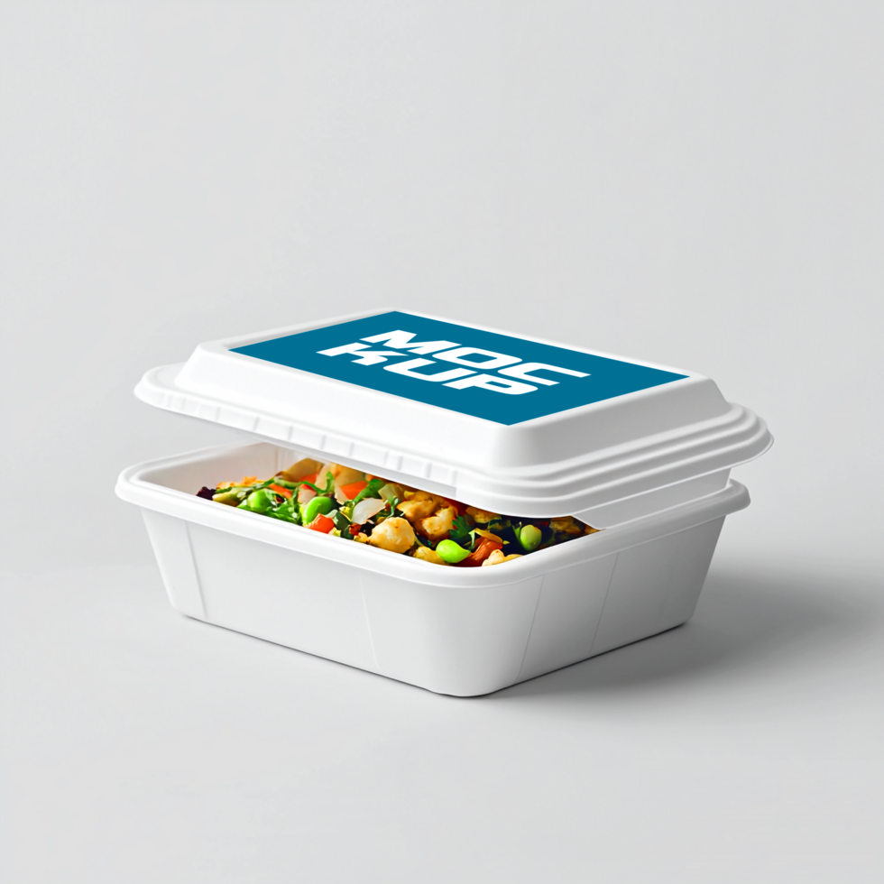Sustainable Food Packaging EcoFriendly Takeout Container Design psd