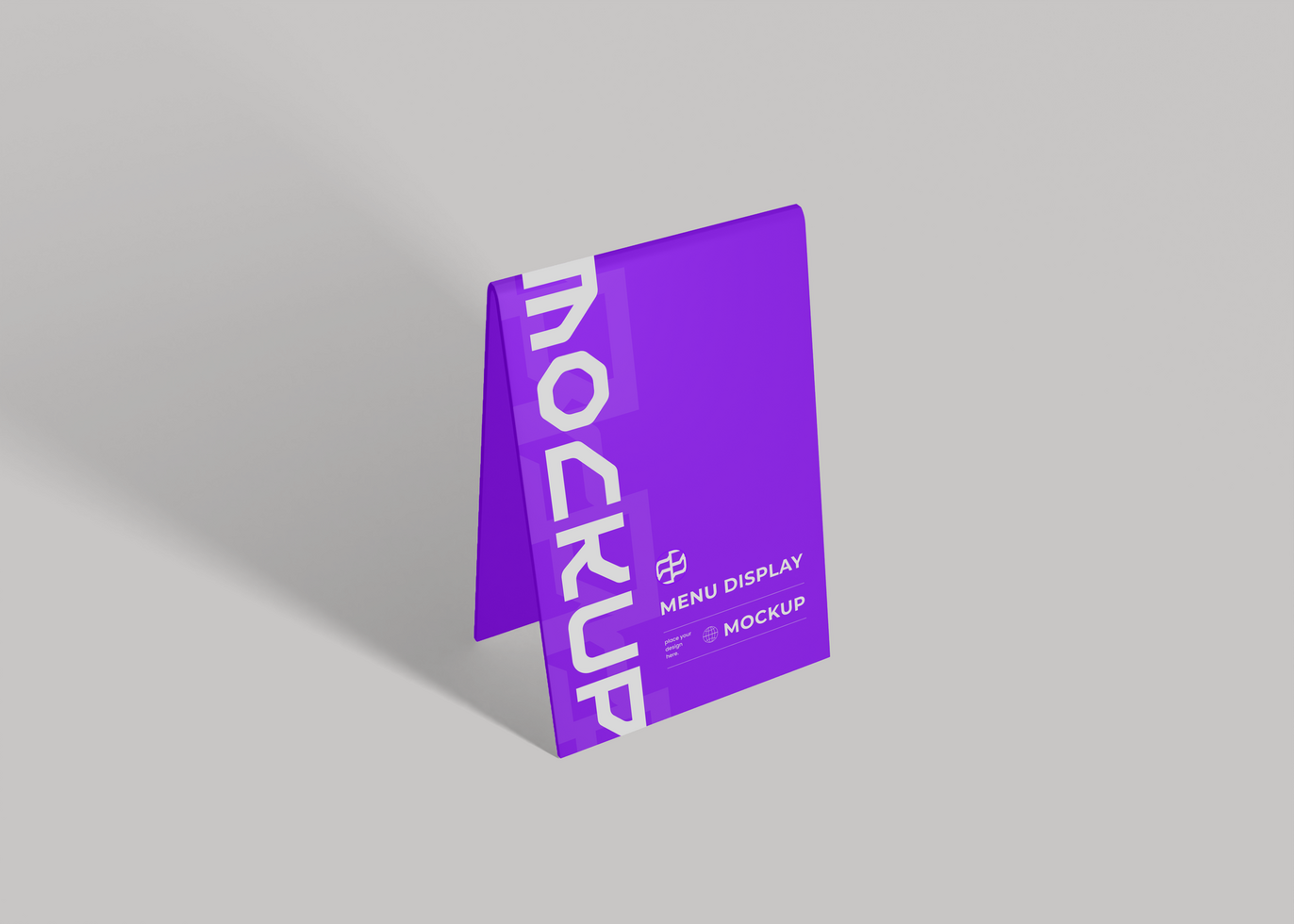 Acrylic Menu Stand Mockup psd