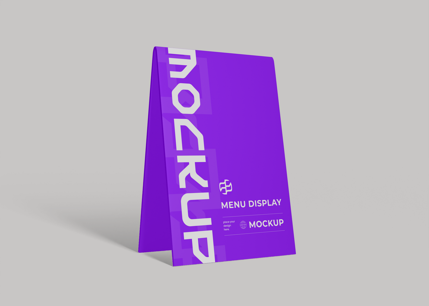 Display Stand Mockup for Restaurant and Cafe Branding Presentation psd