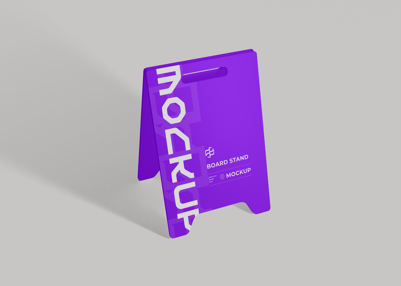 Board Stand Mockup for Street Advertising and Brand Display psd