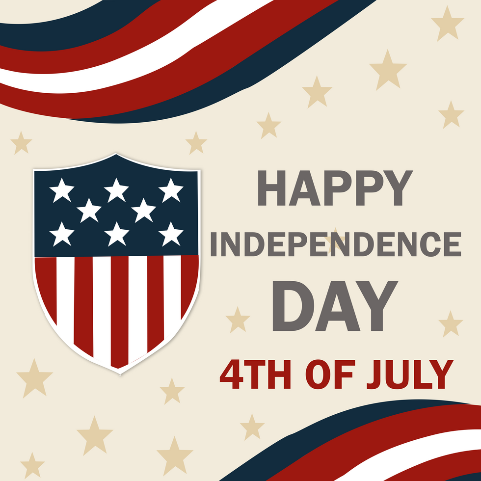 Happy Independence Day 4th of July psd