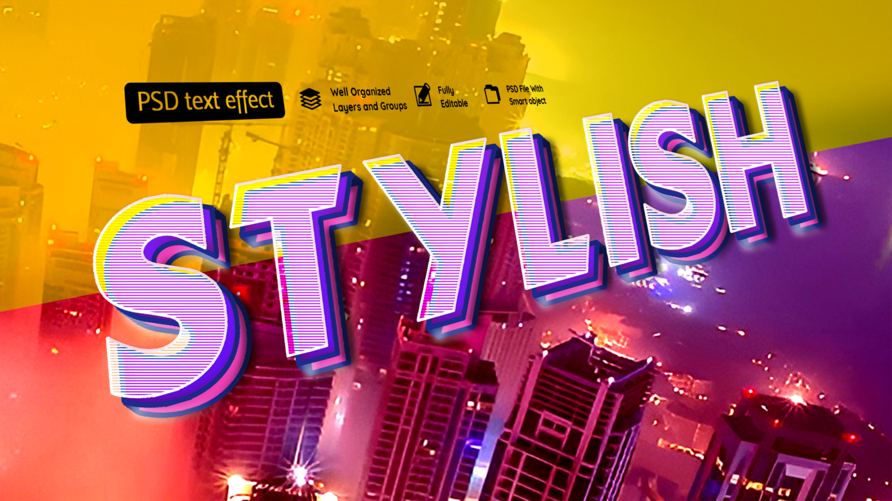 Stylish Text Effect psd