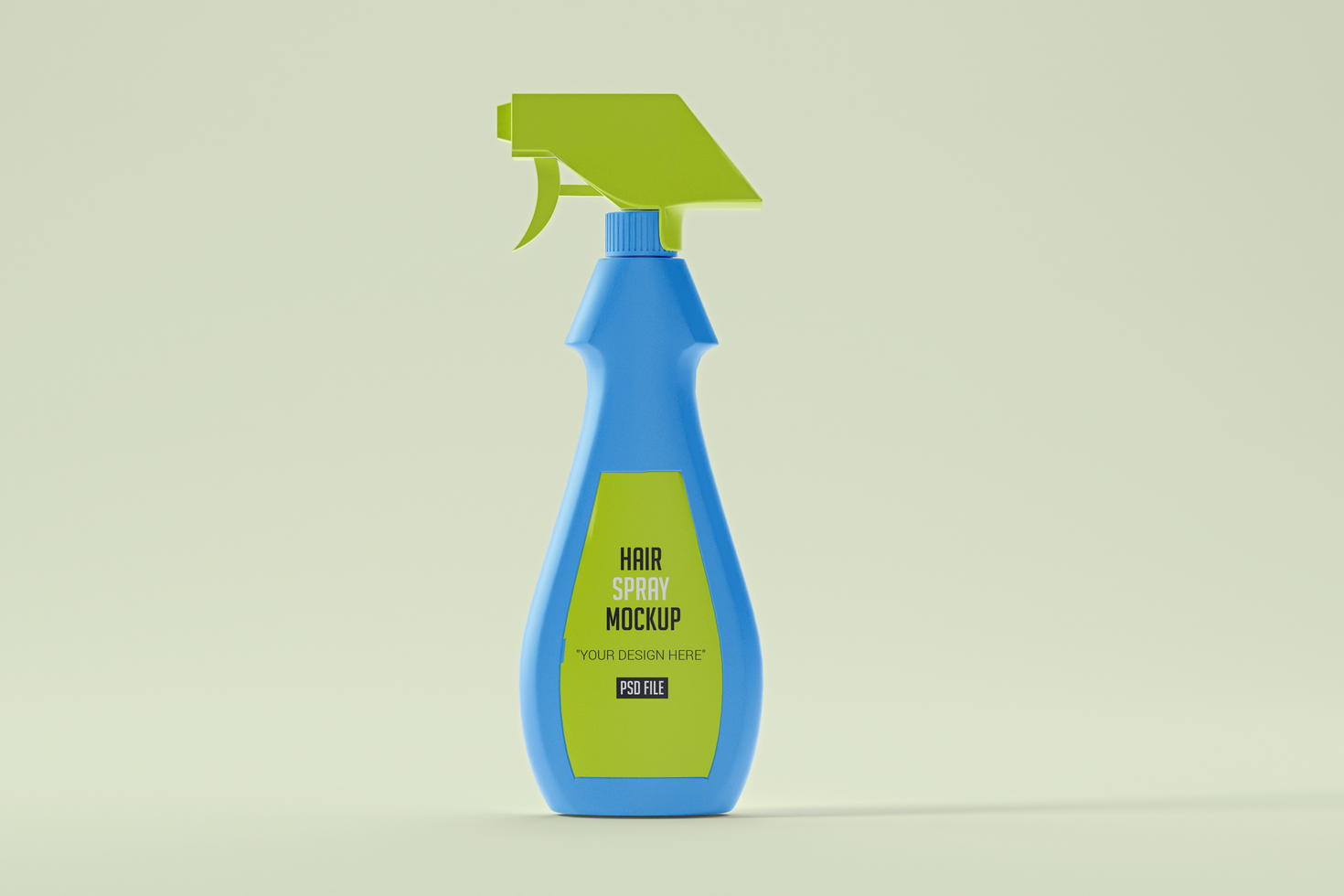 Hair spray bottle mockup psd